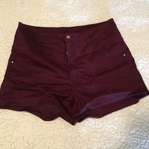 High waisted shorts